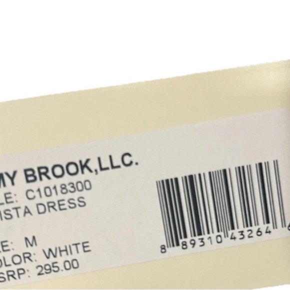 ✨Ramy Brook “Calista” Strapless Smocked Tulle  Dress White NWT Size Medium - Picture 5 of 6